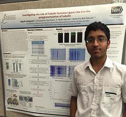 Rajath Salagame at the summer student poster session.